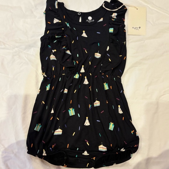 NWT Kyte Baby Midnight Party Bamboo Bubble Romper 3T - Picture 6 of 7